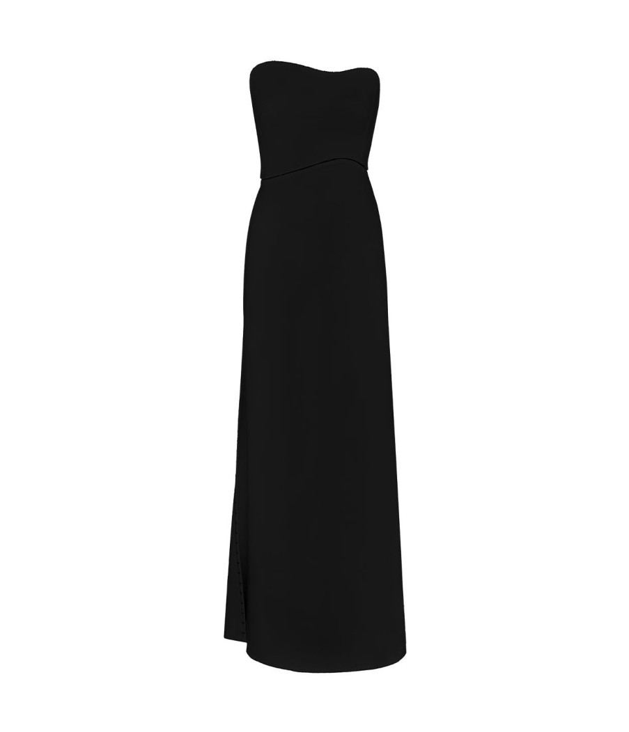 Clothing Anna October | Fiona Strapless Maxi Dress In Black