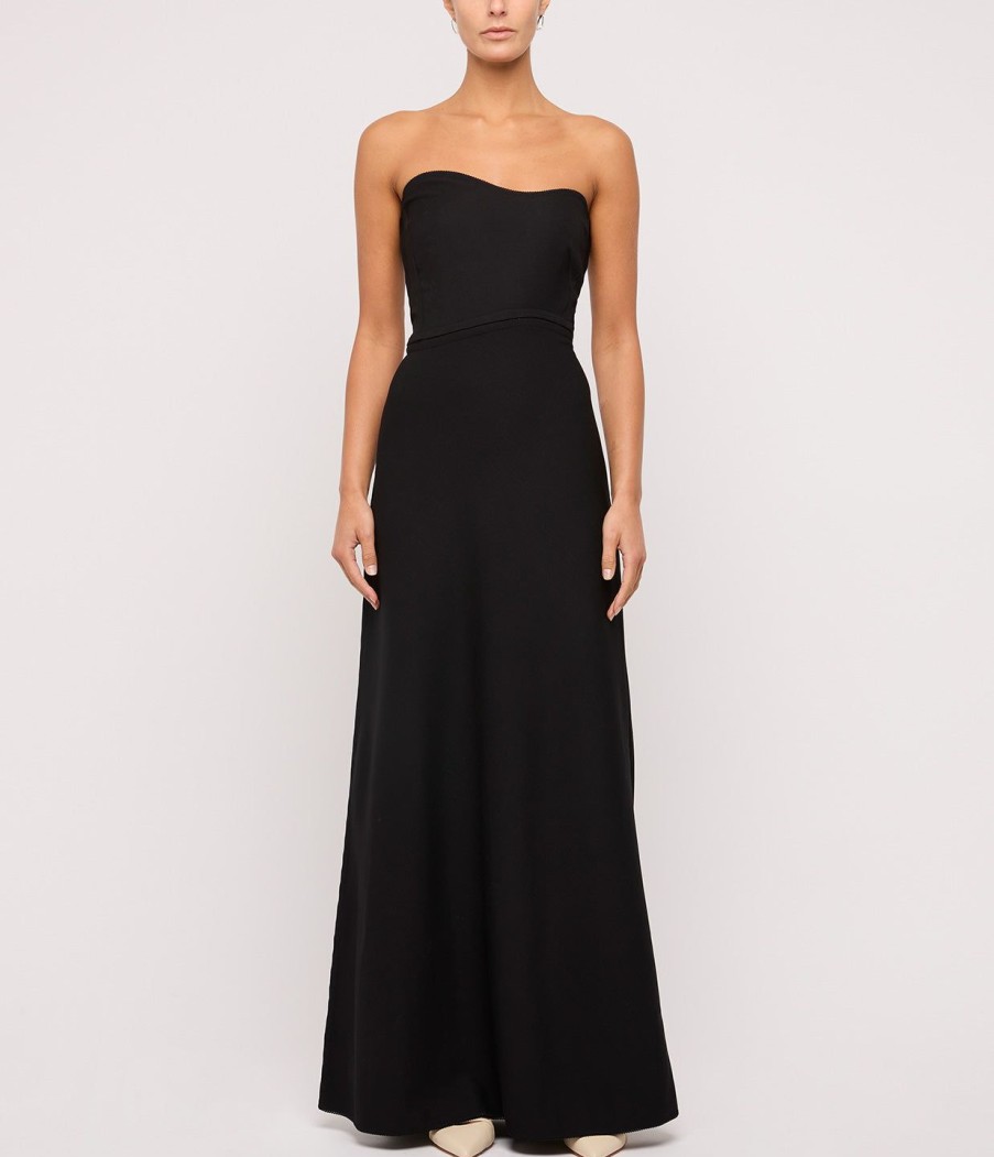 Clothing Anna October | Fiona Strapless Maxi Dress In Black