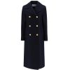 Clothing Harris Wharf London | Military Cashmere Coat In Navy Blue