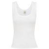 Clothing Flore Flore | Hillie Scoop Neck Tank In White