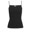 Clothing Refine | Gwyn Square Neck Tank Top In Black