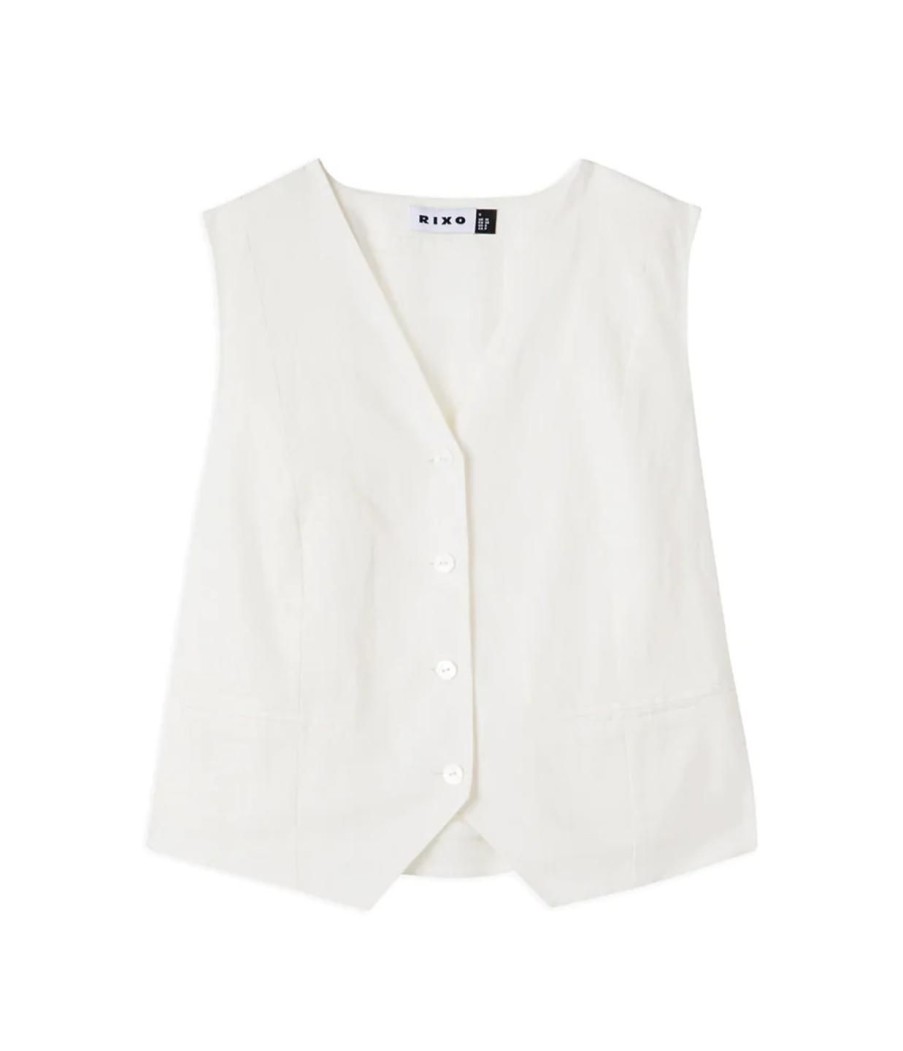 Clothing Rixo | Norah Vest In Cream