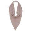 Clothing Aaizel | Knit Scarf Top In Antique Silver