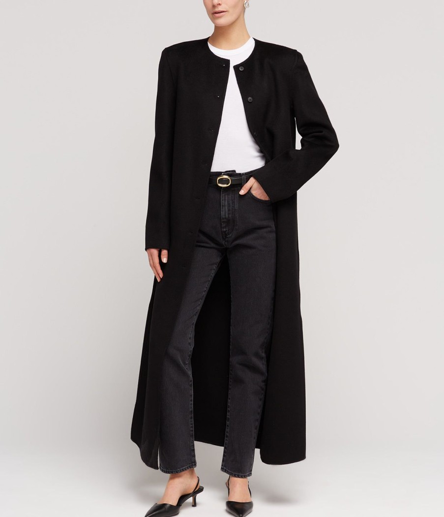 Clothing Loulou Studio | Martil Cashmere Blend Coat In Black