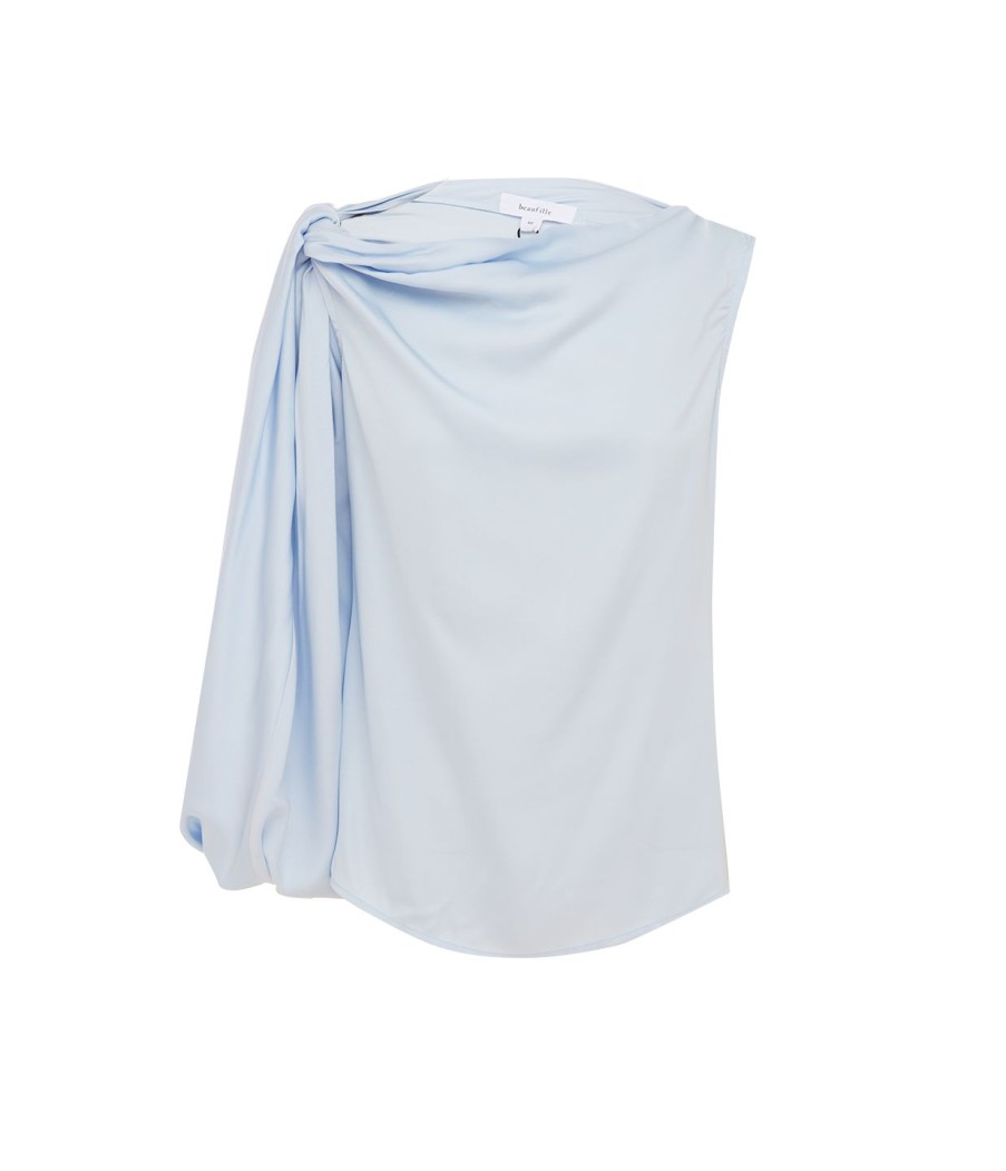 Clothing Beaufille | Zeppelin Blouse In Powder Blue