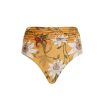 Clothing Agua By Agua Bendita | Vaiven High Waisted Bikini Bottom In Pasiflora