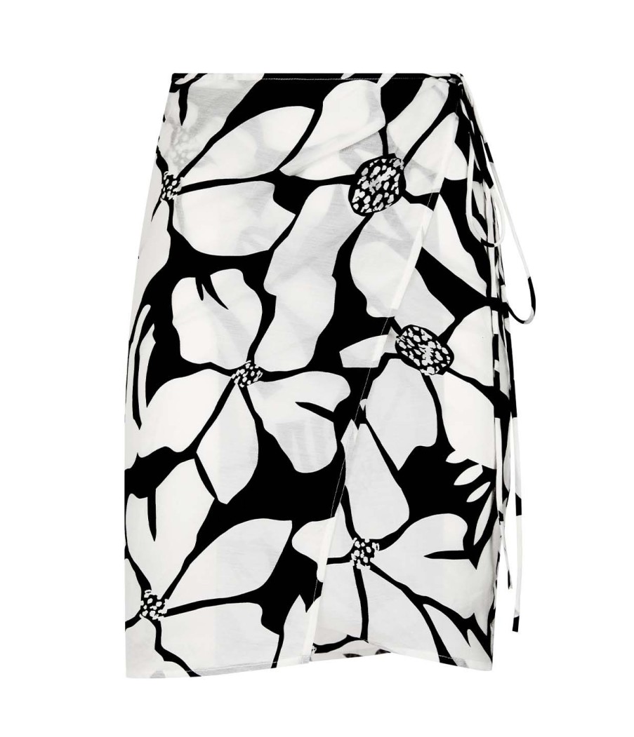 Clothing Ziah | Wrap Mini Skirt In Magnolia