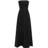 Clothing Posse | Zayla Strapless Linen Dress In Black