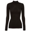 Clothing Refine | Sade Ribbed Turtleneck In Black