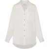 Clothing Anemos | Button Down Silk Linen Shirt In White