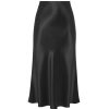 Clothing Refine | Lydia Silk Slip Skirt In Black