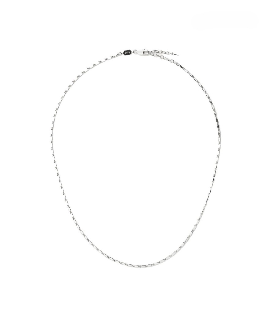 Accessories Missoma | Lucy Williams X Missoma Textured Link Chain Necklace In Silver