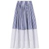 Clothing Lee Mathews | Striped Gigi Skirt In Blue And White