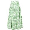 Clothing Staud | Sea Skirt In Clover Toile