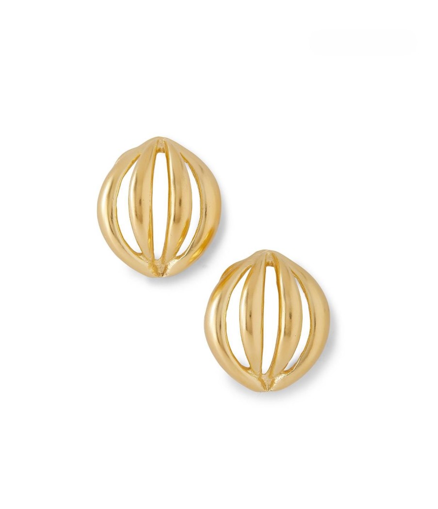 Accessories YSSO | Flower Bud Earrings In Gold