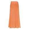 Clothing Anna Quan | Celeste Knitted Skirt In Coral