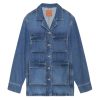 Clothing Anine Bing | Alden Denim Jacket In Artic Blue