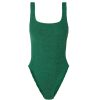 Clothing HUNZA G | Square Neck Swimsuit In Forest Green