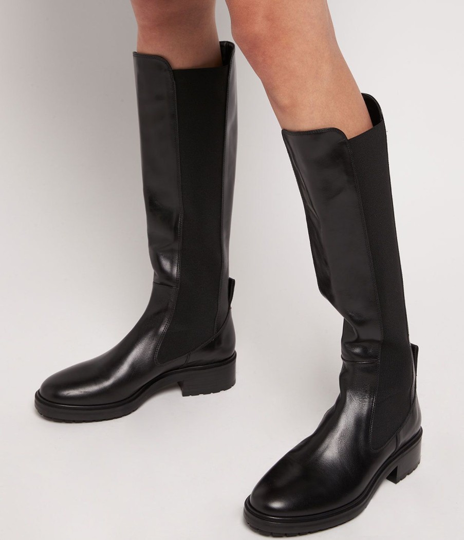 Shoes Aeyde | Blanca Knee Boot In Black