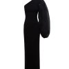 Clothing Solace London | Hudson Crepe Knit Maxi Dress In Black