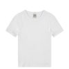 Clothing Flore Flore | Car Fitted Crew Tee In White