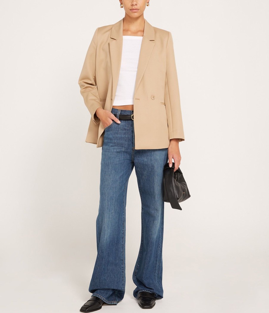 Clothing Anine Bing | Madeleine Blazer In Deep Sand