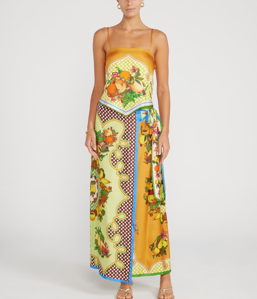 Clothing Alemais | Lemonis Silk Skirt In Multi