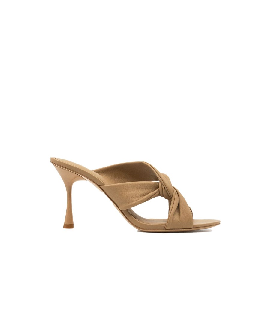 Shoes Studio Amelia | Loop Knotted Heel In Beige