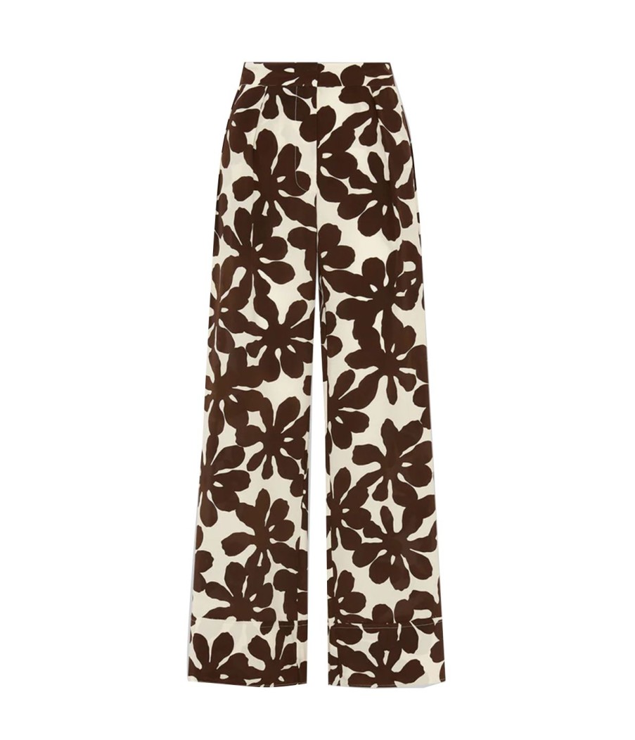 Clothing Friends with Frank | Benita Silk Trousers In Botanica