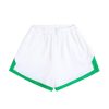 Clothing TERRY. | Estate Towelling Short In Bianco With Verde Trim